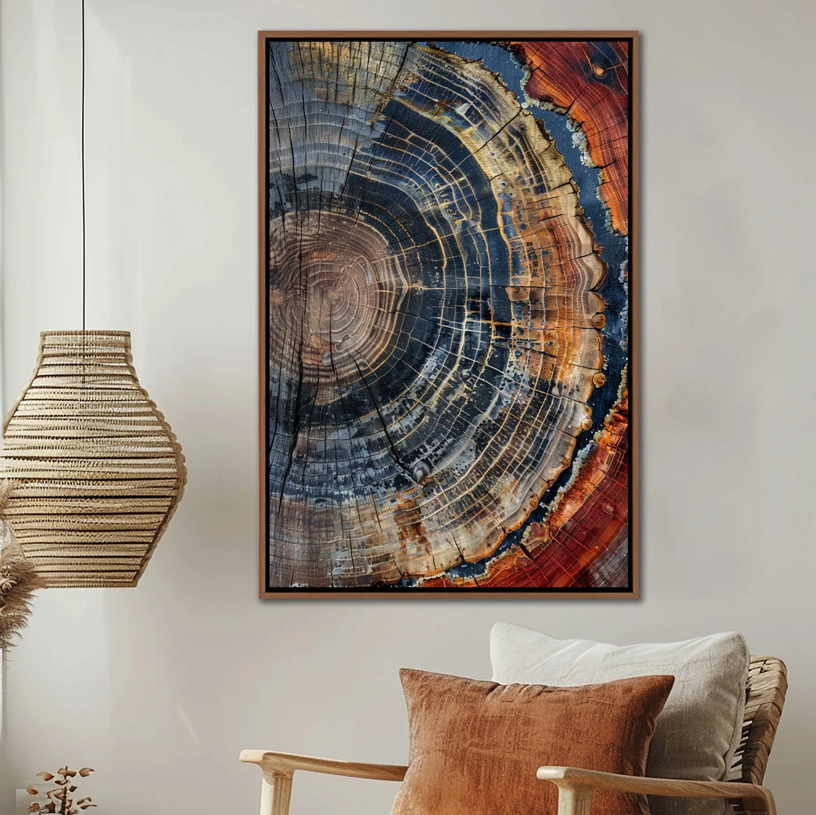 Tree Ring Framed Wall Art, Abs - Art Print Framed avis et prix