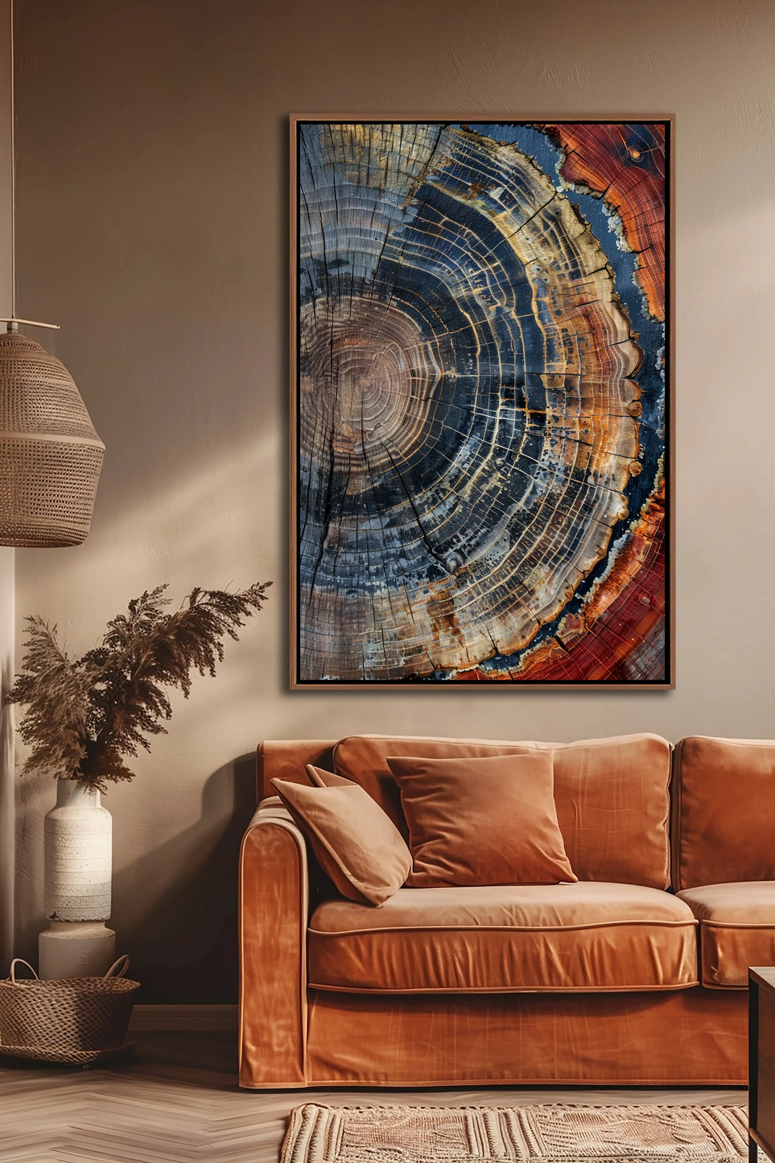 Tree Ring Framed Wall Art, Abs - Art Print Framed avis et prix