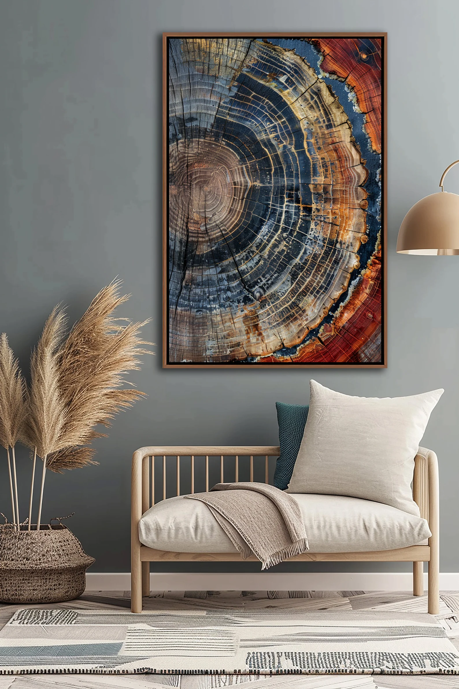 Tree Ring Framed Wall Art, Abs - Art Print Framed avis et prix