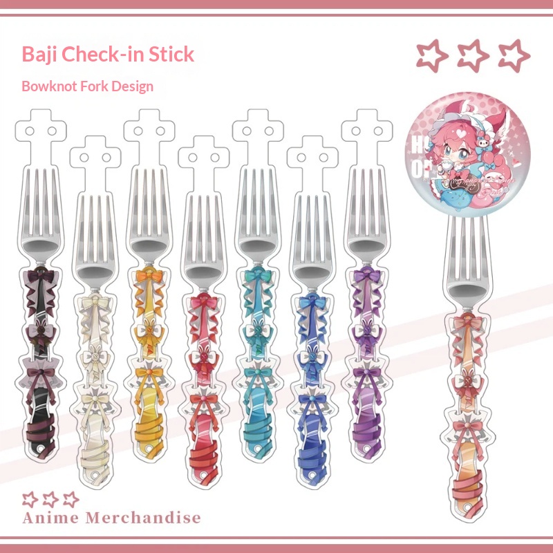 Anime Acrylic Bowknot Fork Sha - Anime Merchandise China avis et prix