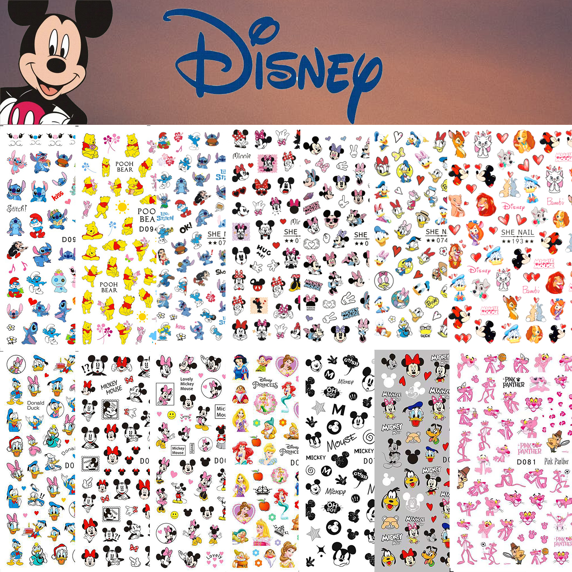 1PCS Disney Cartoon Nail Stick - Anime Merchandise Nepal avis et prix