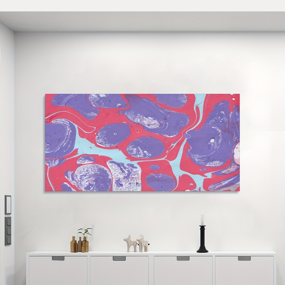 Abstract liquid painted oil mu - Art Print Framed avis et prix