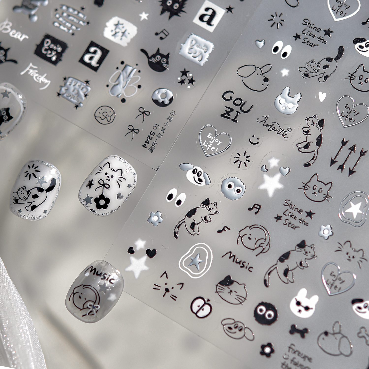 Anime Nail Stickers Metal 5D N - Anime Merchandise Nepal avis et prix