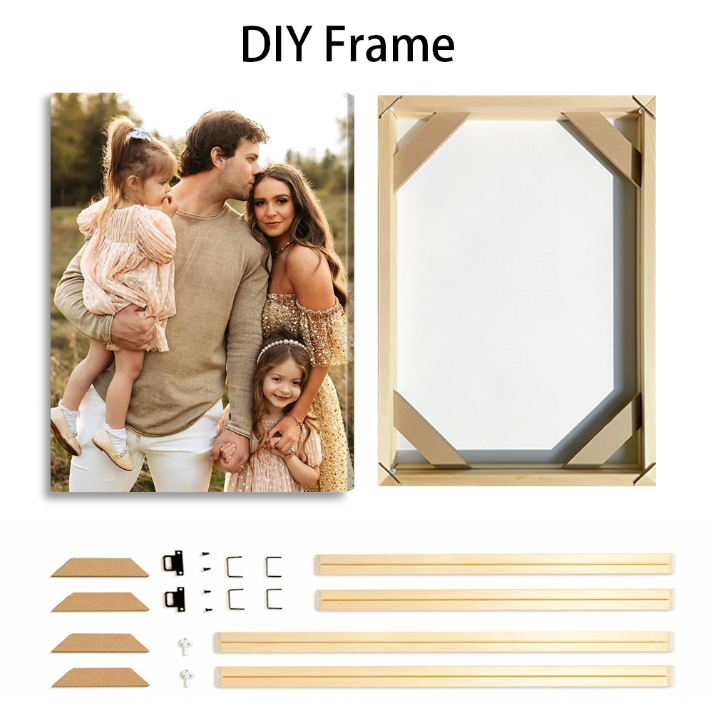 1 Pc Customized Photos on Canv - Art Print Framed avis et prix