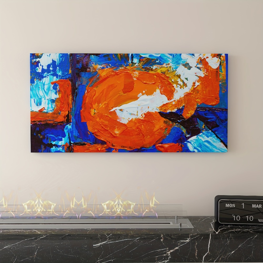 Abstract sun pattern canvas pr - Art Print Framed avis et prix