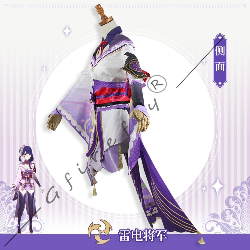 Genshin Impact Raiden Shogun C - Cosplay Wig Colored avis et prix