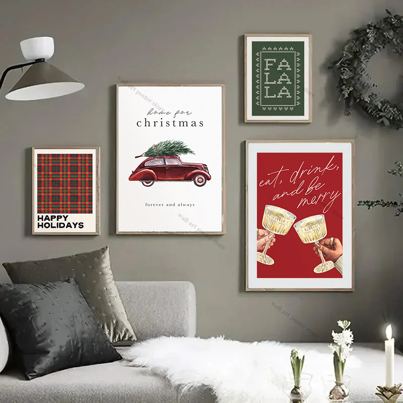 Classic Christmas Prints Poste - Art Print Framed avis et prix