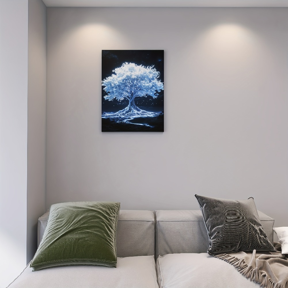 Tree of Life white canvas art  - Art Print Framed avis et prix