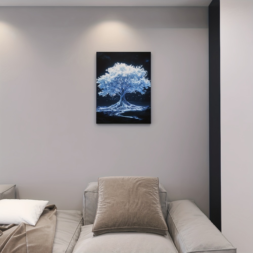 Tree of Life white canvas art  - Art Print Framed avis et prix