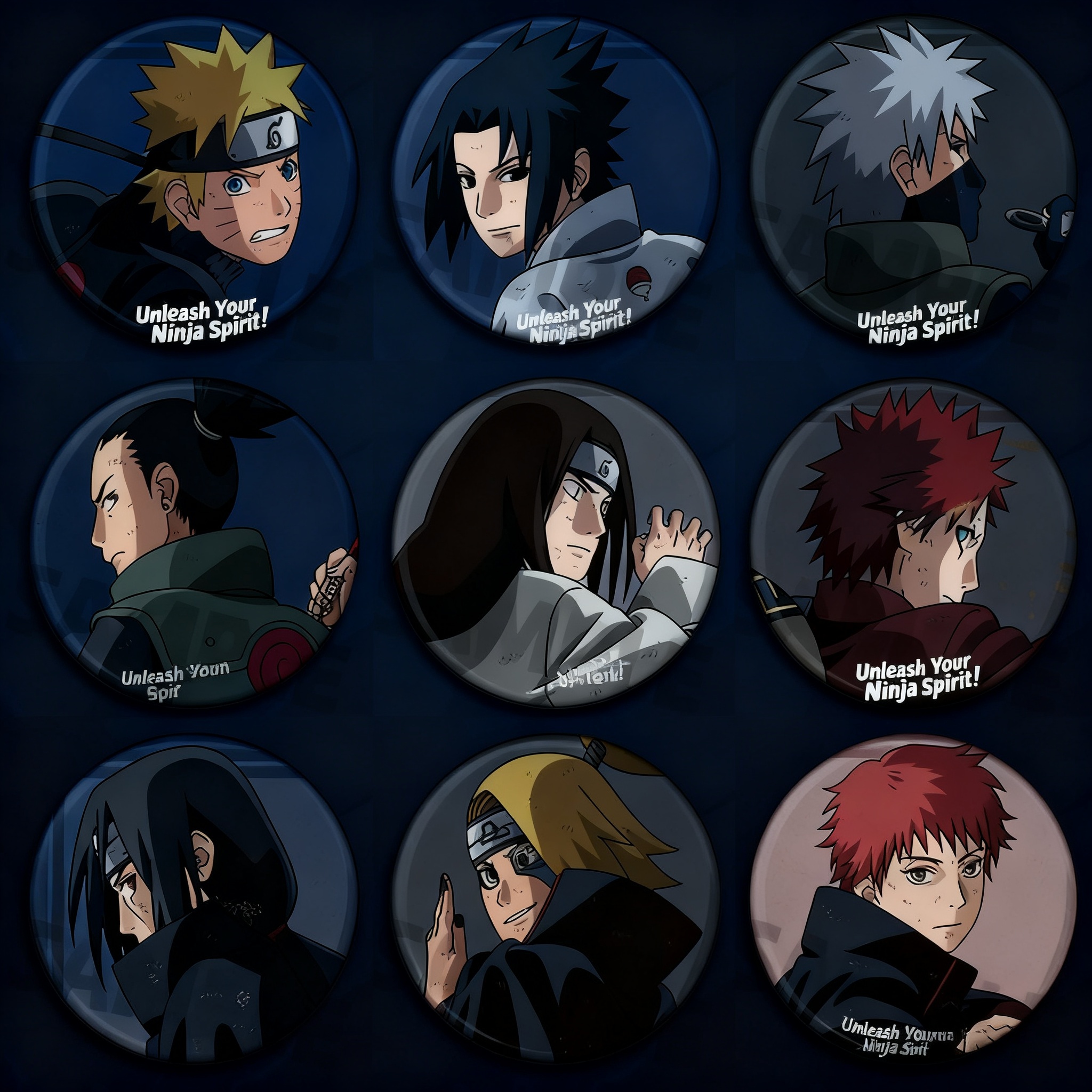 Naruto Anime Badge Pin Set Shi - Anime Merchandise Naruto avis et prix